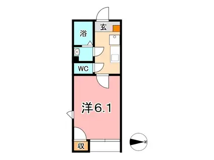 メゾンド近藤(1K/1階)の間取り写真