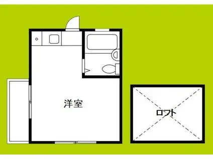 池島SAマンション(ワンルーム/3階)の間取り写真