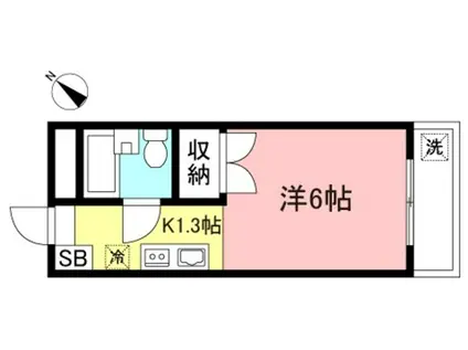リバーサイド大塚(1K/1階)の間取り写真