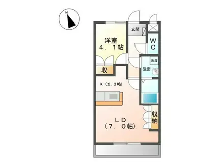 ＪＲ阪和線 紀伊駅 徒歩59分 2階建 築15年(1LDK/2階)の間取り写真