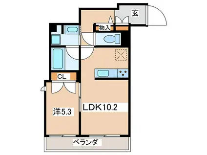 プリオーレ鎌倉(1LDK/2階)の間取り写真