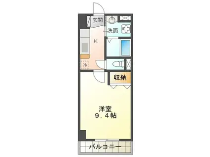 メゾン・ド・ルミエール(1K/3階)の間取り写真