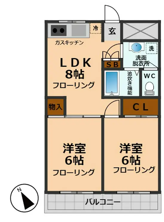 ドミールウメダ 2階階 間取り