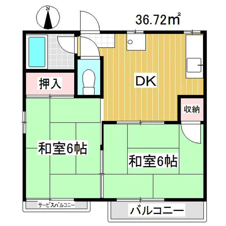 ノゾミハイツ 2階階 間取り