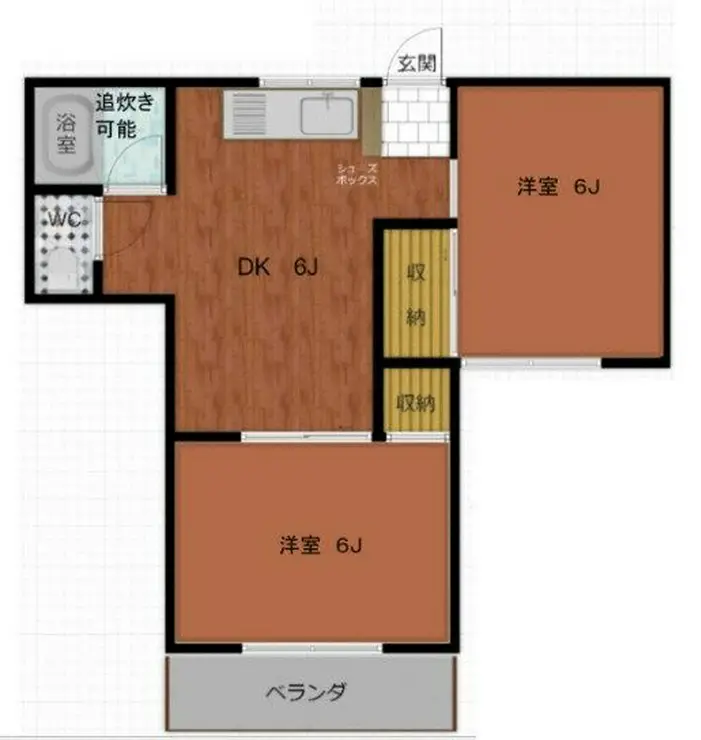 コーポ大常 5階階 間取り