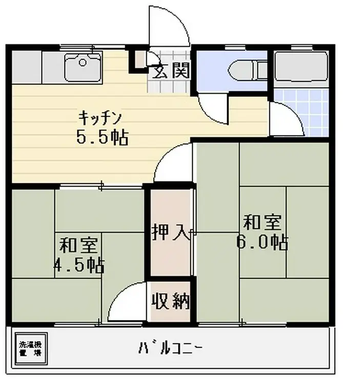 大師コーポ 3階階 間取り