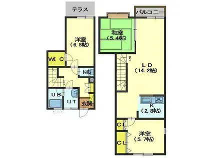 Lスケッチ(3LDK/1階)の間取り写真