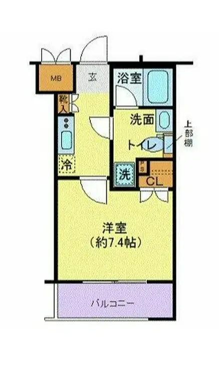 エクセリア溝ノ口 1階階 間取り