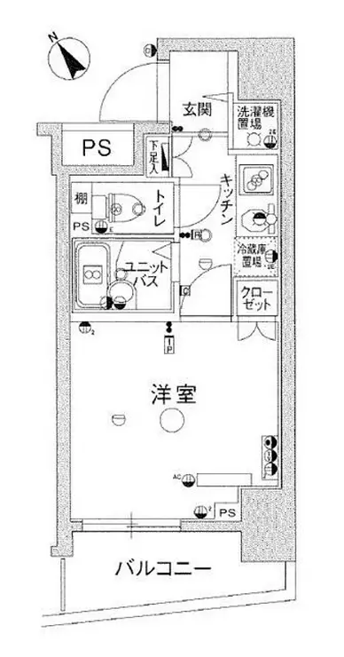 スカイコートヌーベル池袋 3階階 間取り