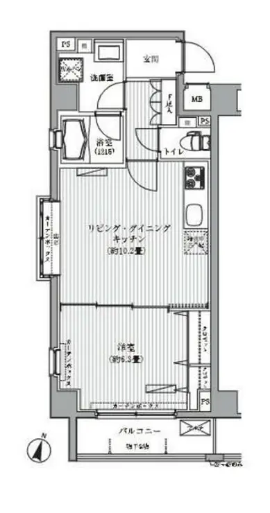 メゾンカルム西新宿 2階階 間取り