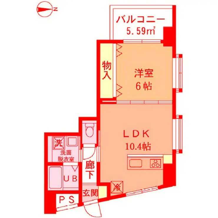 ST上大岡 4階階 間取り