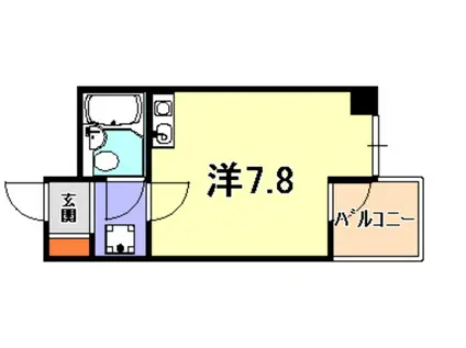 兼久マンション(ワンルーム/4階)の間取り写真