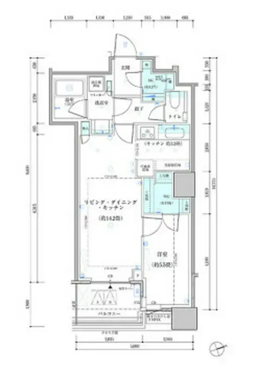 パークタワー勝どきサウス 36階階 間取り