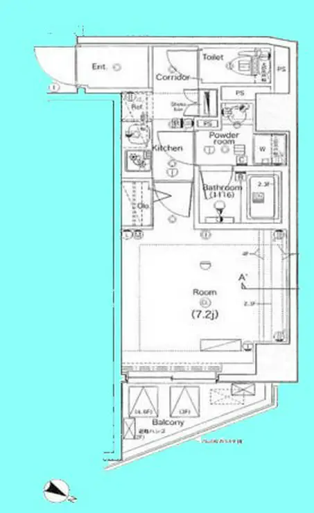 PREMIUM CUBE都立大学#mo 2階階 間取り