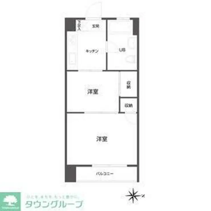 ニュー池尻マンション 5階階 間取り