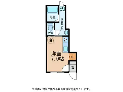 LE MONTCLAIR(ワンルーム/1階)の間取り写真