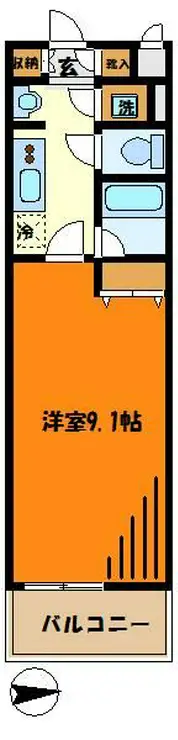 キャッスルJK 7階階 間取り