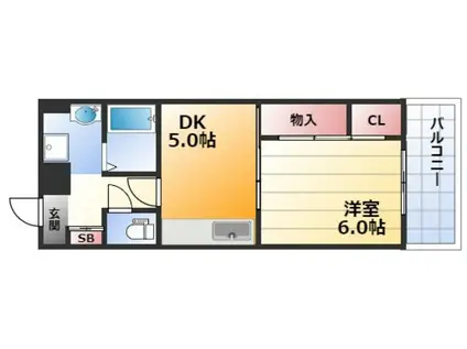 メゾンさくら9(1DK/11階)の間取り写真