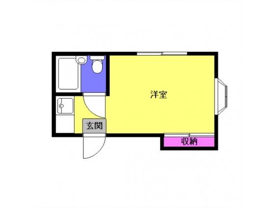 コーポ伸栄(1K/2階)の間取り写真