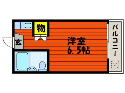 サンコート津島(ワンルーム/2階)の間取り写真