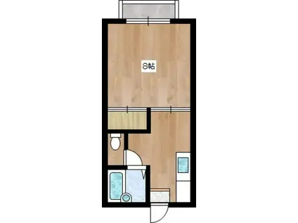 匠ハイツ(1K/2階)の間取り写真