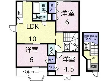 ラフレシールB(3LDK/2階)の間取り写真