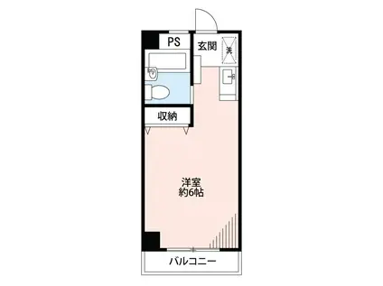 メゾンクレール(ワンルーム/1階)の間取り写真