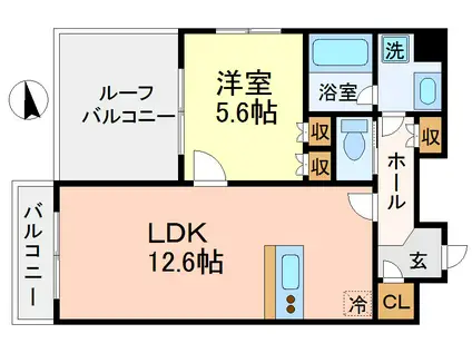 M.INTELLIGENCE(1LDK/3階)の間取り写真