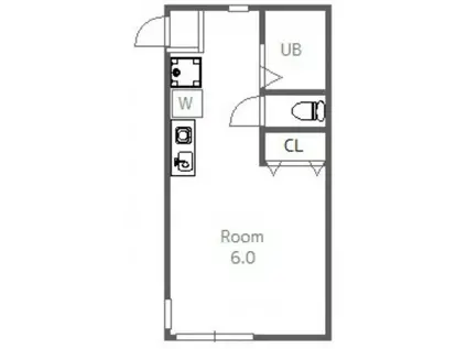 ORANGE PALACE(ワンルーム/1階)の間取り写真