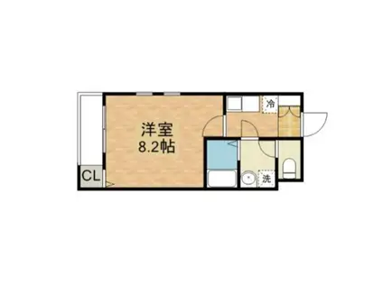 SAKURA壱番館(1K/1階)の間取り写真