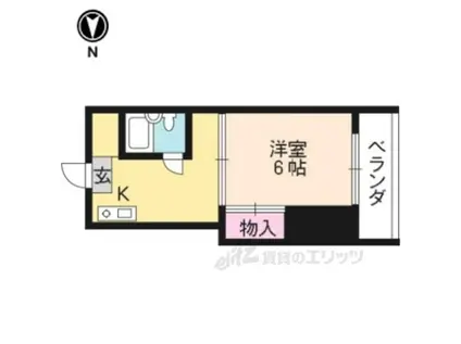 TAISEI北野(1DK/3階)の間取り写真