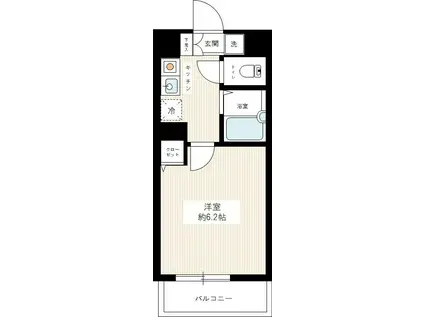 ヴェルステージ練馬(1K/5階)の間取り写真