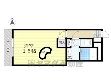 コープオリンピア宇津宮(ワンルーム/3階)の間取り写真