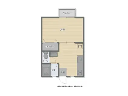 メゾン幸(1K/2階)の間取り写真