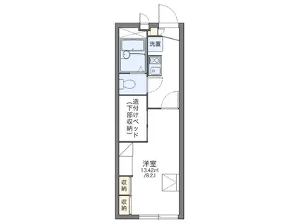 レオパレスヴィブアン(1K/2階)の間取り写真