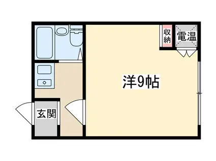 ヒューマンビレッジ(1K/1階)の間取り写真