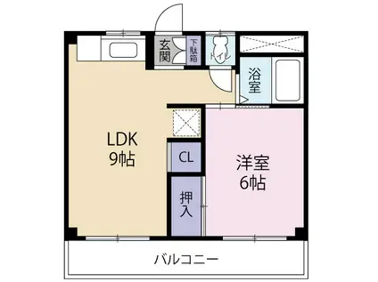 小泉マンション(1LDK/3階)の間取り写真