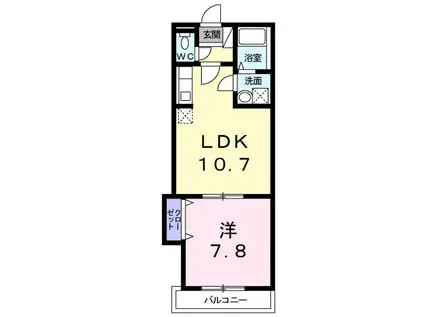 メゾン・ド・ソレイユ(1LDK/3階)の間取り写真