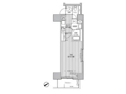 アクシス池袋(1K/8階)の間取り写真