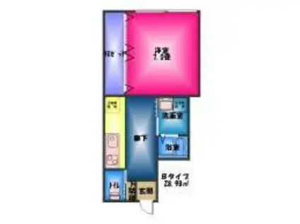 田町駅前ビル(1K/3階)の間取り写真