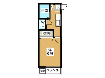 ジュエルハイムハシモト(1K/2階)の間取り写真