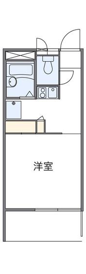 レオパレスARK壱番館(1K/2階)の間取り写真