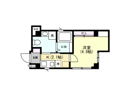 ナチュラルヴィレッジ シティ丸の内(1K/3階)の間取り写真