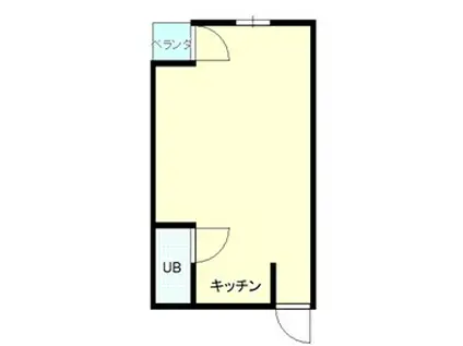 グリーンプラザ(ワンルーム/4階)の間取り写真