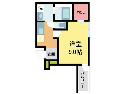フジパレス宝塚小林II番館(1K/1階)の間取り写真