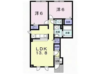 GRANPASEO金町(1K/12階)の間取り写真