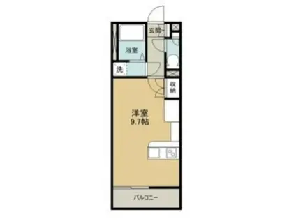 ミランダマリンカ(ワンルーム/1階)の間取り写真