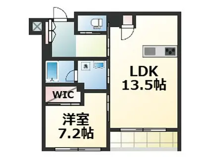 ラピス―ル(1LDK/3階)の間取り写真