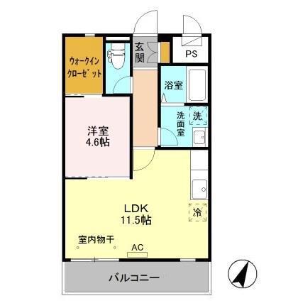ドルチェ(1LDK/3階)の間取り写真
