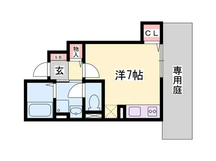 アットホーム和久(ワンルーム/1階)の間取り写真
